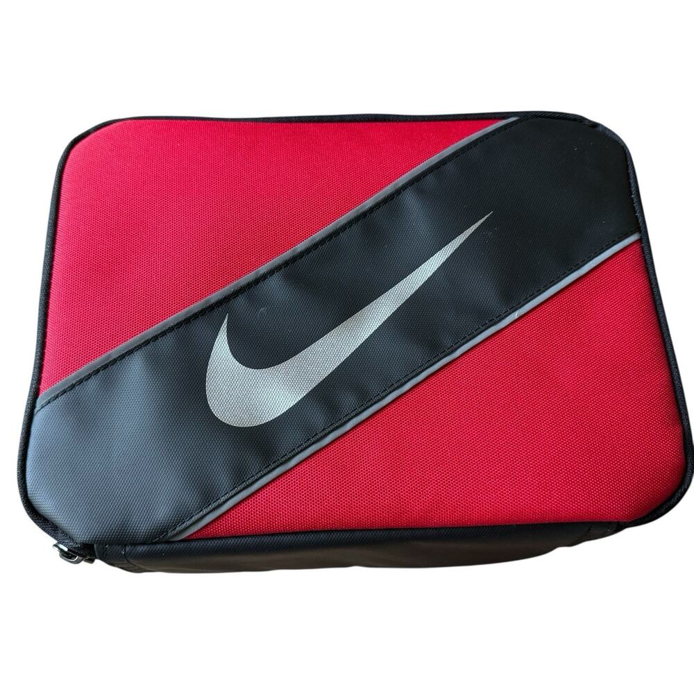 NWT Nike LUNCH BOX black Insulated Reflective University Red Tote Lunch Bag
